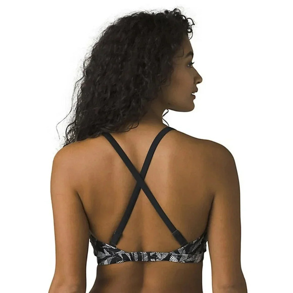 PrAna Marina Top (D-Cup) & Chambra Bottoms, black springtime - Picture 8 of 15